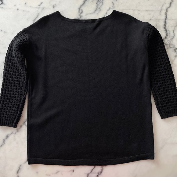 Alice + Olivia Black Wool Boatneck Sweater - Picture 11 of 14